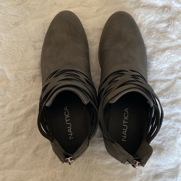 Nautica Grey Ankle Boots - Picture 6 of 10